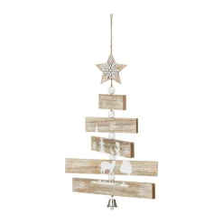 RETIF Deco De Noel En Bois Imprime Avec Clochette H45Cm Online