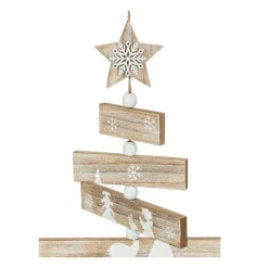 RETIF Deco De Noel En Bois Imprime Avec Clochette H45Cm Online