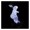 RETIF Deco De Noel Lapin Lumineux Sur Son Velo 64 Led Blanc 8 Jeux De Lumiere H44Cm Best