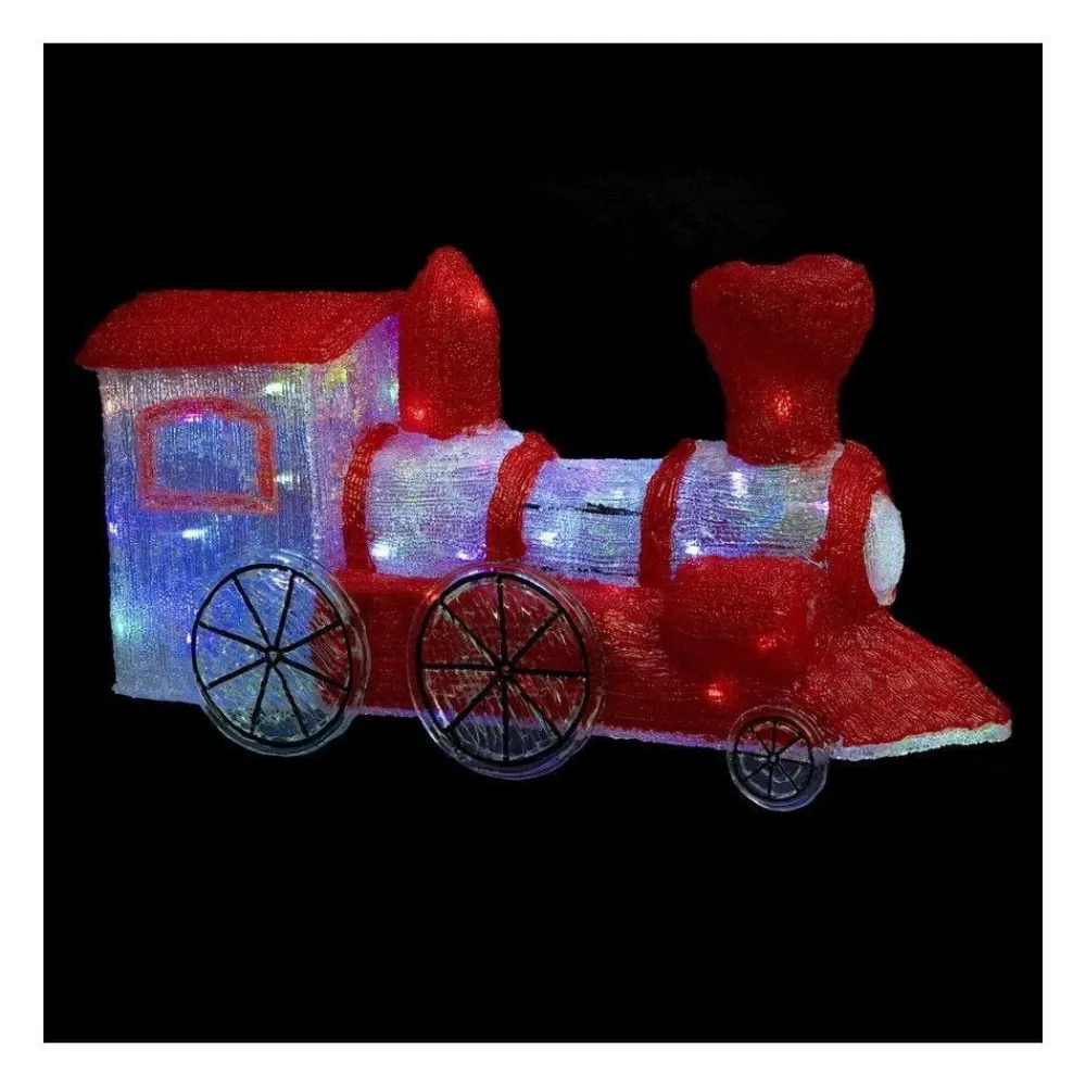 RETIF Deco De Noel Locomotive Lumineuse 90 Led A Variation De Couleurs L 67Xh 36Cm Hot