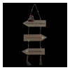 RETIF Deco De Noel Lumineuse Pancarte 3 Fleches A Suspendre 14 Led Blanc Chaud H65Cm Best Sale