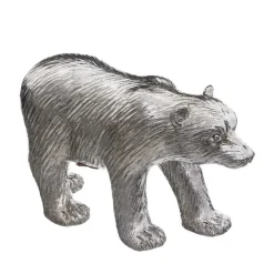 RETIF Deco De Noel Ours Argent En Resine 19.8X11.7Cm Sale