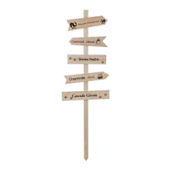 RETIF Deco De Noel Pancarte En Bois Enneige H120Cm Flash Sale