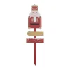 RETIF Deco De Noel Pancarte En Bois Avec Casse Noisette Rouge Et Dore H120Cm Online