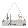 RETIF Deco De Noel Pancarte Joyeux Noel En Bois A Suspendre L 29Cm New