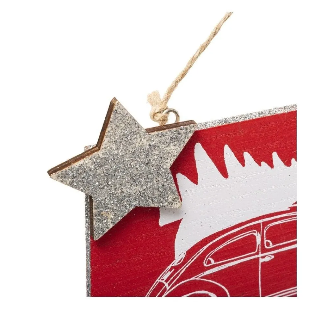 RETIF Deco De Noel Pancarte Murale En Route Pour Noel L 29Cm Sale