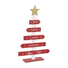 RETIF Deco De Noel Pancarte Rouge Sapin En Bois H35Cm Discount