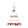 RETIF Deco De Noel Pancarte Sapin 'Hors Piste' En Bois H70Cm Best