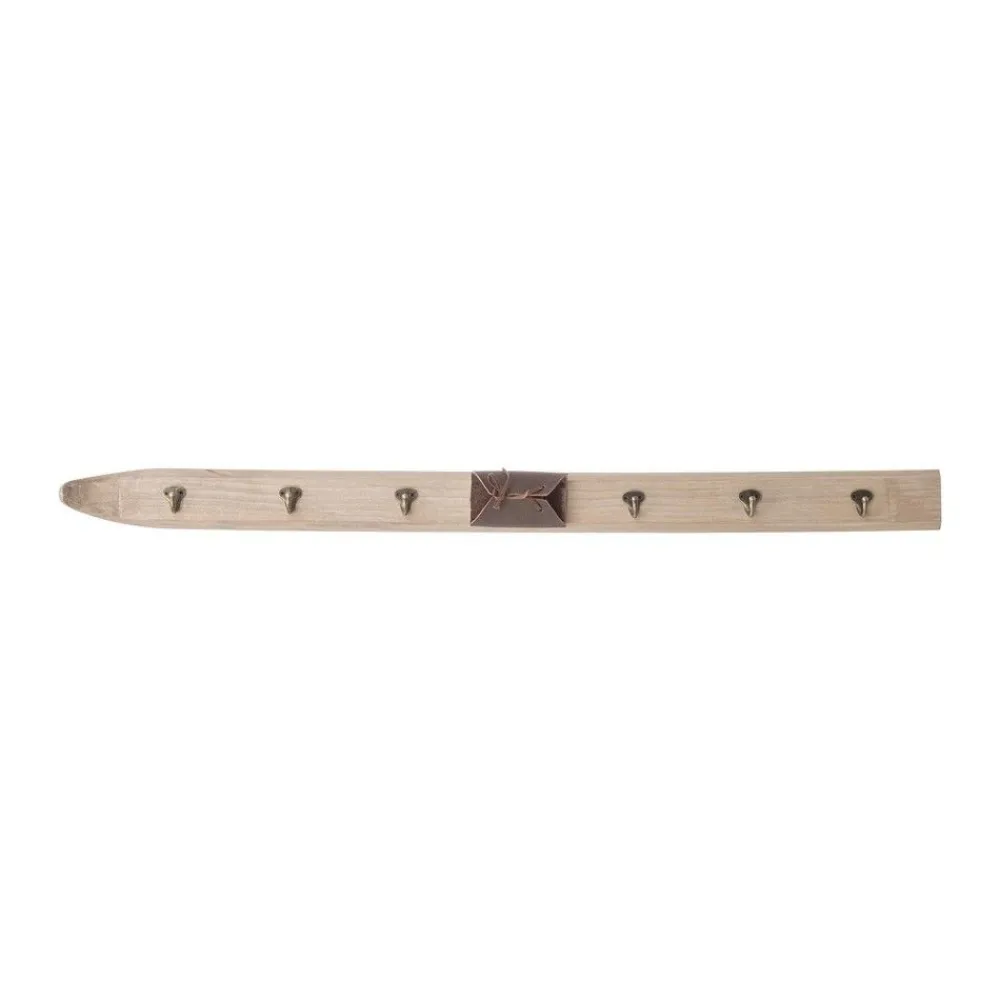 RETIF Deco De Noel Patere En Forme De Ski 6 Crochets En Bois Et Metal L 115Cm Shop