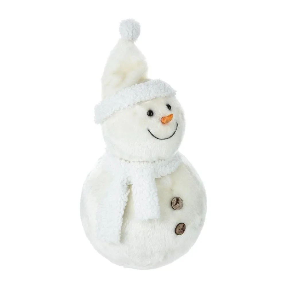 RETIF Deco De Noel Peluche Bonhomme De Neige Avec Bonnet Et Echarpe H38Cm Cheap