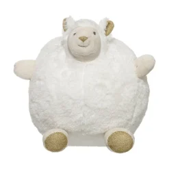 RETIF Deco De Noel Peluche Decorative Lama Blanc Et Dore H20Cm Best Sale