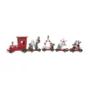 RETIF Deco De Noel Petit Train Avec 4 Wagons En Bois L 44.5Cm Clearance