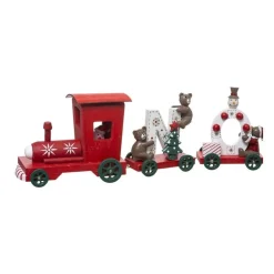 RETIF Deco De Noel Petit Train Avec 4 Wagons En Bois L 44.5Cm Clearance
