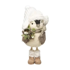 RETIF Deco De Noel Pingouin Avec Chapka Et Bouquet De Fleurs H26Cm Store