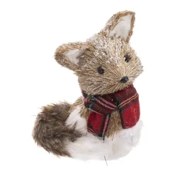 RETIF Deco De Noel Renard Avec Echarpe 17X20Cm Fashion