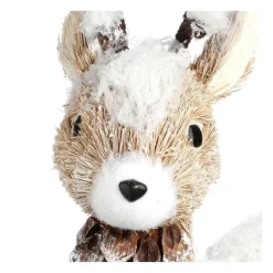 RETIF Deco De Noel Renne Avec Bois Naturel H55Cm Outlet