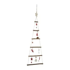 RETIF Deco De Noel Sapin En Bois Decore A Suspendre H75Cm Best Sale