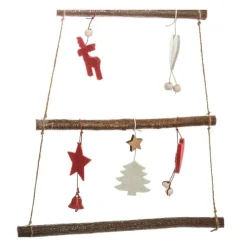 RETIF Deco De Noel Sapin En Bois Decore A Suspendre H75Cm Best Sale