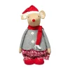 RETIF Deco De Noel Souris Fille Telescopique En Habit De Noel Hmaxi 106Cm Clearance