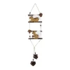 RETIF Deco De Noel Suspension En Bois Avec Ecureuil H55Cm Clearance