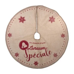 RETIF Deco De Noel Tapis Pour Pied De Sapin En Jute Imprimee O90Cm Outlet