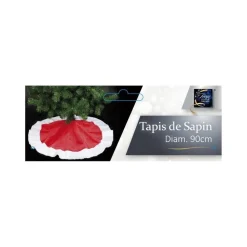RETIF Deco De Noel Tapis Pour Pied De Sapin Aspect Peluche O90Cm Outlet