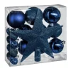 RETIF Deco De Sapin De Noel Kit De 18 Pieces Boules Et Cimier Bleu Store