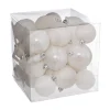 RETIF Deco De Sapin De Noel Kit 35 Pieces Boule Flocon Et Cimier Blanc Flash Sale