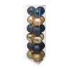 RETIF Deco De Sapin Lot De 18 Boules De Noel O3Cm Bleu Et Champagne Fashion
