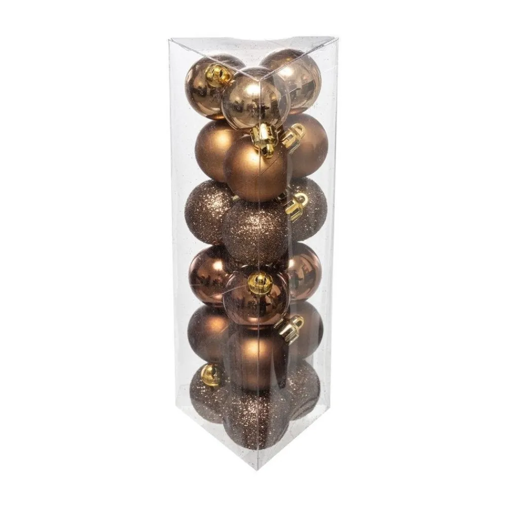 RETIF Deco De Sapin Lot De 18 Boules De Noel O3Cm Bronze Sale
