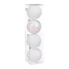 RETIF Deco De Sapin Lot De 4 Boules De Noel O8Cm Blanc Best
