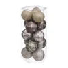 RETIF Deco De Sapin Lot De 15 Boules De Noel O5Cm Champagne Violet Et Gris Online