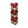 RETIF Deco De Sapin Lot De 18 Boules De Noel O3Cm Rouge Et Or Sale