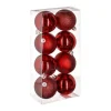 RETIF Deco De Sapin Lot De 8 Boules De Noel O7Cm Rouge Sale