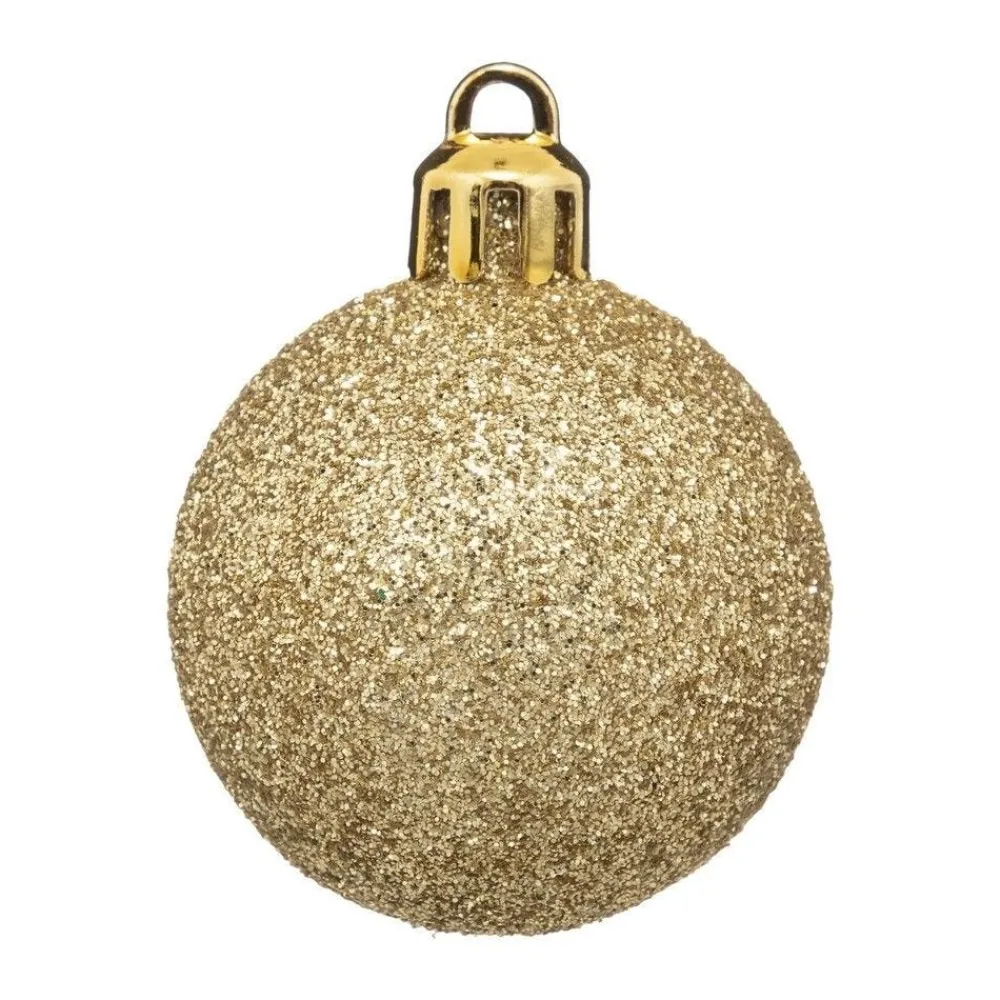 RETIF Deco De Sapin Lot De 12 Boules De Noel O4Cm Vert Rouge Et Or New