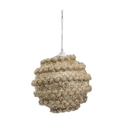 RETIF Deco De Sapin Lot De 4 Boules De Noel O8Cm Effet Maille Or Outlet