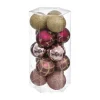 RETIF Deco De Sapin Lot De 15 Boules De Noel O5Cm Rose Et Or Clearance