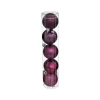 RETIF Deco De Sapin Lot De 5 Boules De Noel O5Cm Cassis Et Fuchsia Fashion