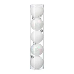 RETIF Deco De Sapin Lot De 5 Boules De Noel O5Cm Blanc Best Sale