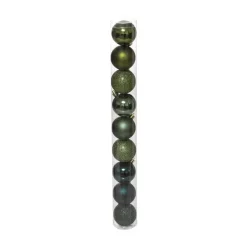 RETIF Deco De Sapin Lot De 9 Boules De Noel O6Cm Vert Olive Et Kaki Best