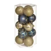 RETIF Deco De Sapin Lot De 15 Boules De Noel O5Cm Or Et Bleu Cheap