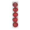 RETIF Deco De Sapin Lot De 5 Boules De Noel O5Cm Rouge Hot