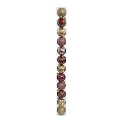 RETIF Deco De Sapin Lot De 12 Boules De Noel O6Cm Rose Et Or Outlet