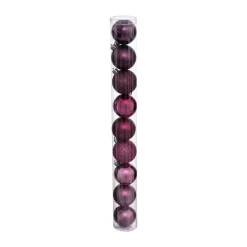 RETIF Deco De Sapin Lot De 9 Boules De Noel O6Cm Cassis Et Fuchsia Shop