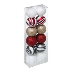 RETIF Deco De Sapin Lot De 12 Boules De Noel O4Cm Multicolore Hot