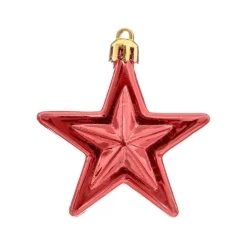 RETIF Deco De Sapin Lot De 6 Etoiles O6Cm Vert Rouge Et Or Flash Sale
