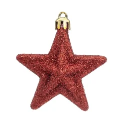 RETIF Deco De Sapin Lot De 6 Etoiles O6Cm Vert Rouge Et Or Flash Sale