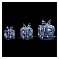 RETIF Deco Lumineuse Lot De 3 Paquets Cadeaux 70 Led Blanc Froid 3 Tailles Differentes Shop