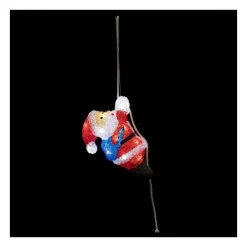 RETIF Deco Lumineuse Pere Noel Grimpeur 20 Led Blanc H23Cm New