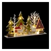 RETIF Deco Lumineuse Rennes & Sapins En Bois 13 Led Blanc Chaud 30X17Cm Hot